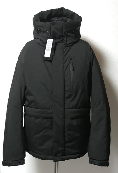 新品 3M シンサレート 高機能 中綿 アウター ハーフコート THINSULATE マウンテンパーカー ブラック 黒 止水ファスナー LL