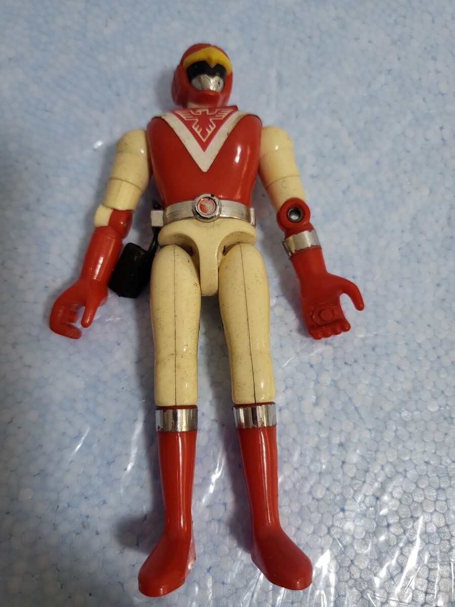 絶版フィギュア アンティーク玩具 1988年 BANDAI バンダイ 超獣戦隊ライブマン レッドファルコン MADE IN JAPAN 