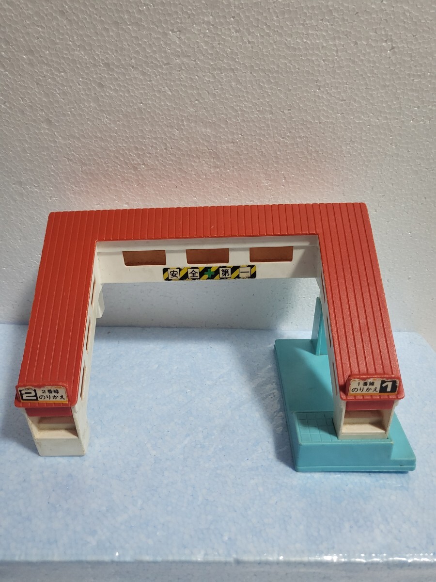 当時物 プラレール 情景 1978年 トミー TOMY 跨線橋 MADE IN JAPAN 日本製 こせんきょう 情景部品 訳ありジャンク現状品