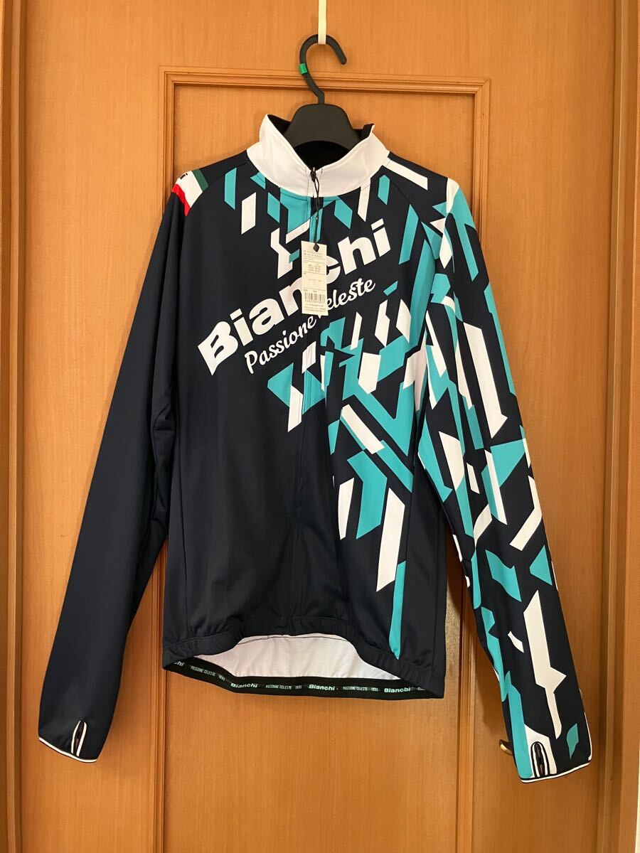 ビアンキ Bianchi チェレステ ロングスリーブ ジャージ XL サイクル ウェア 長袖 自転車 サイクルジャージ