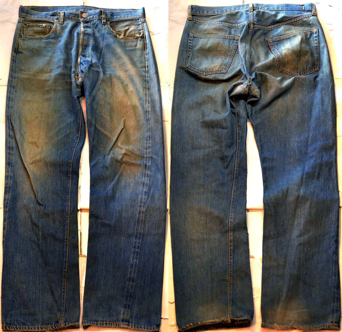 D217/LEVIS501ビッグＥ ヴィンテージ ヒゲ！色落ち抜群 