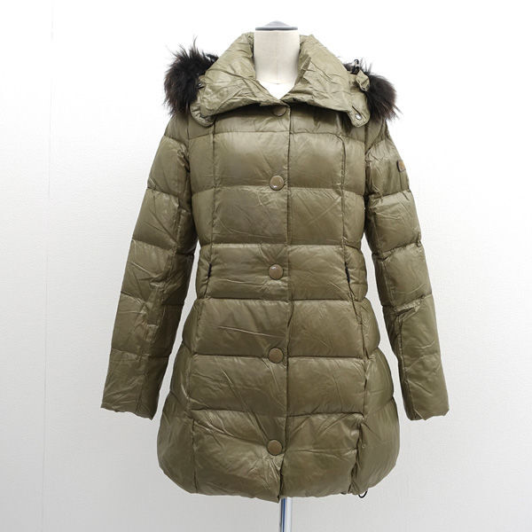 ★ タトラス ダウンコート ウッチェリエラ ラクーンファー カーキ サイズ03 LTA13A4294 (0220509382)