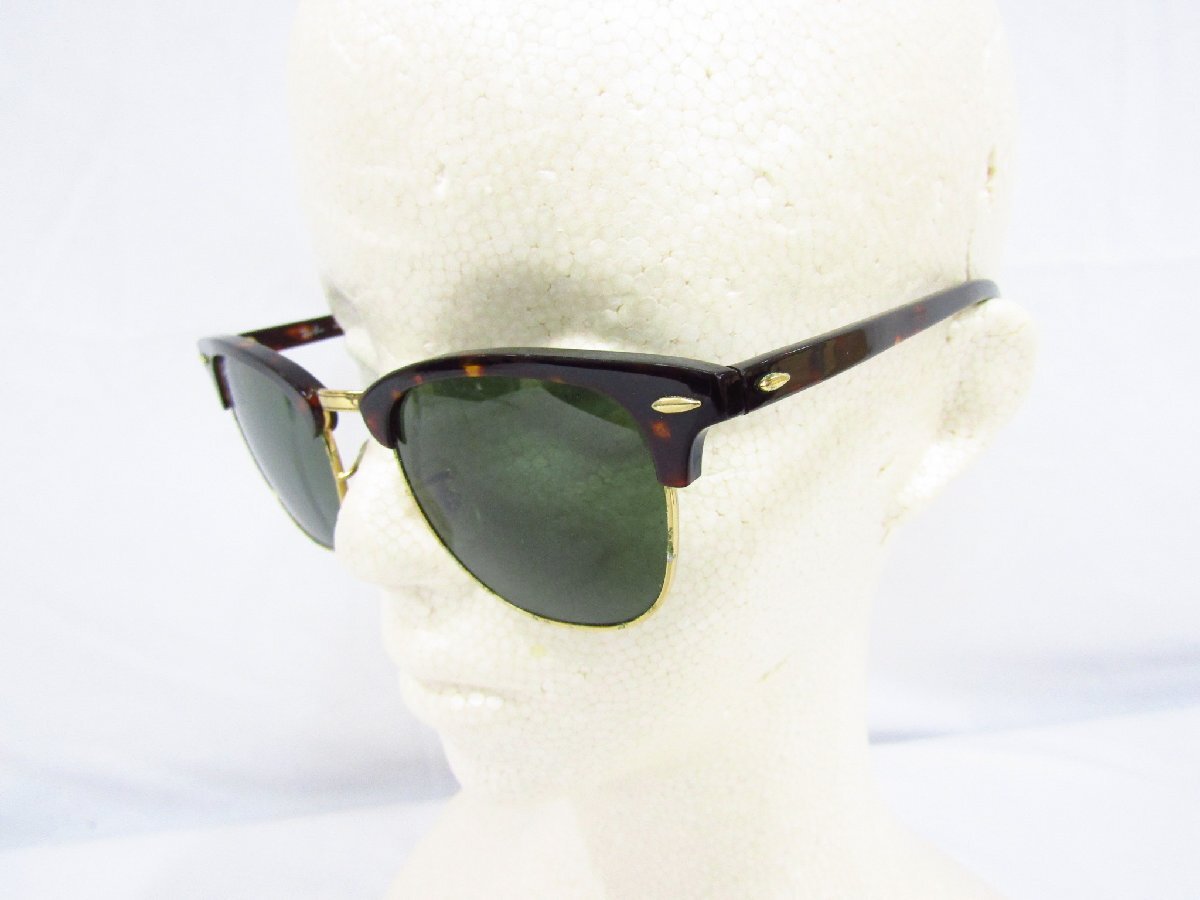 RayBan レイバン RB3016 CLUB MASTER クラブマスター サングラス W0366 51□21 3N 本体のみ 中古品 ★140381