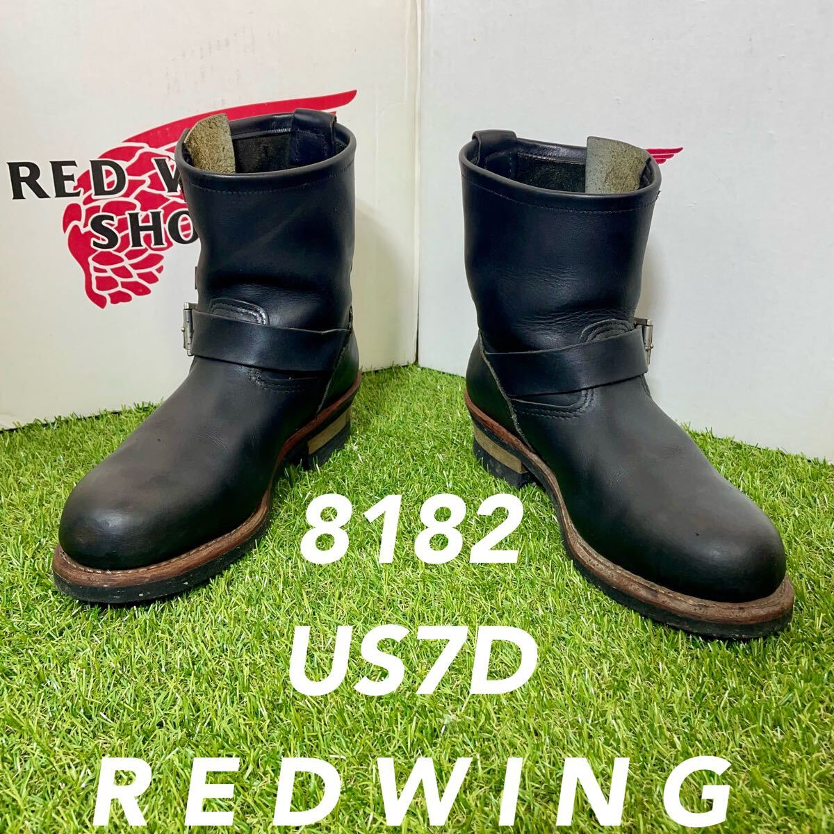 【安心品質0379】廃盤8182レッドウイングブーツ送料無料7D USAショート REDWING