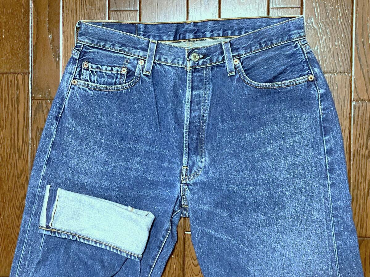 USA製 バレンシア工場 90s リーバイス Levi’ｓ 501 赤耳 ビンテージ レプリカ ジーンズ w36 ひげ落ち 復刻 デニム 90年代 アメリカ製