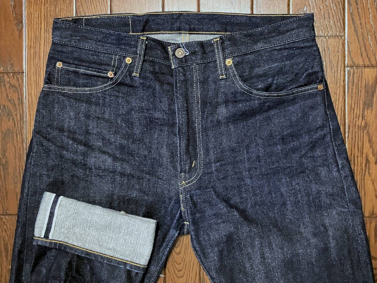 トルコ製 リーバイス LEVI'S 505 w34 ビンテージ レプリカ ジーンズ 濃紺 BIGE 赤耳 復刻 デニム パンツ タロン42 裾チェーンステッチ