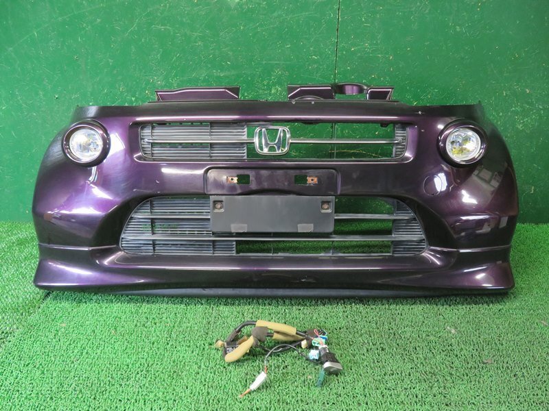 『psi』 ホンダ JB5 ライフ ディーバ 前期 純正オプション フォグランプ付き フロントバンパー RP37P パープル H18年式