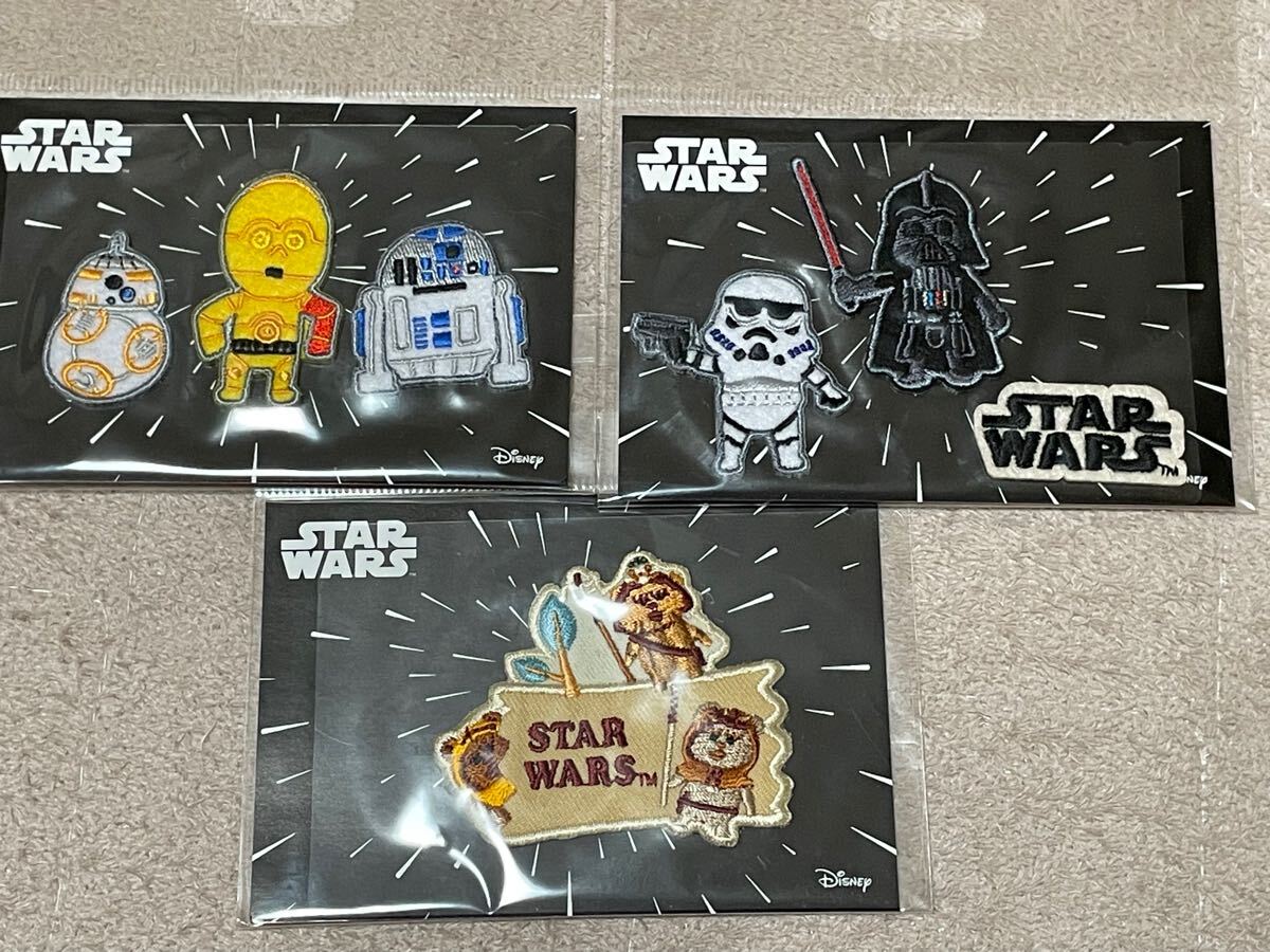 Disney ディズニー ストア スターウォーズ star wars 刺しゅう シールワッペン 刺繍 アイロン ワッペン 