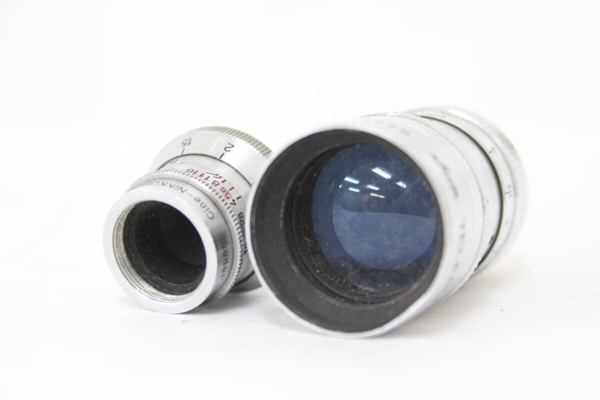 【訳あり品】 【レンズ2点まとめ】SUN Telephoto 1 1/2 F1.9 Nikon Cine-Nikkor.C 13mm F1.9 シネレンズ M457