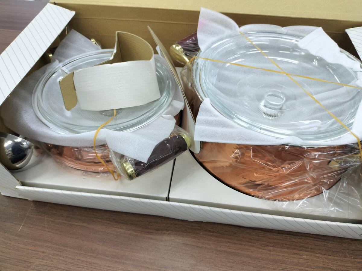 銅製　集　カレー・煮込鍋　セット　未使用　長期保管品