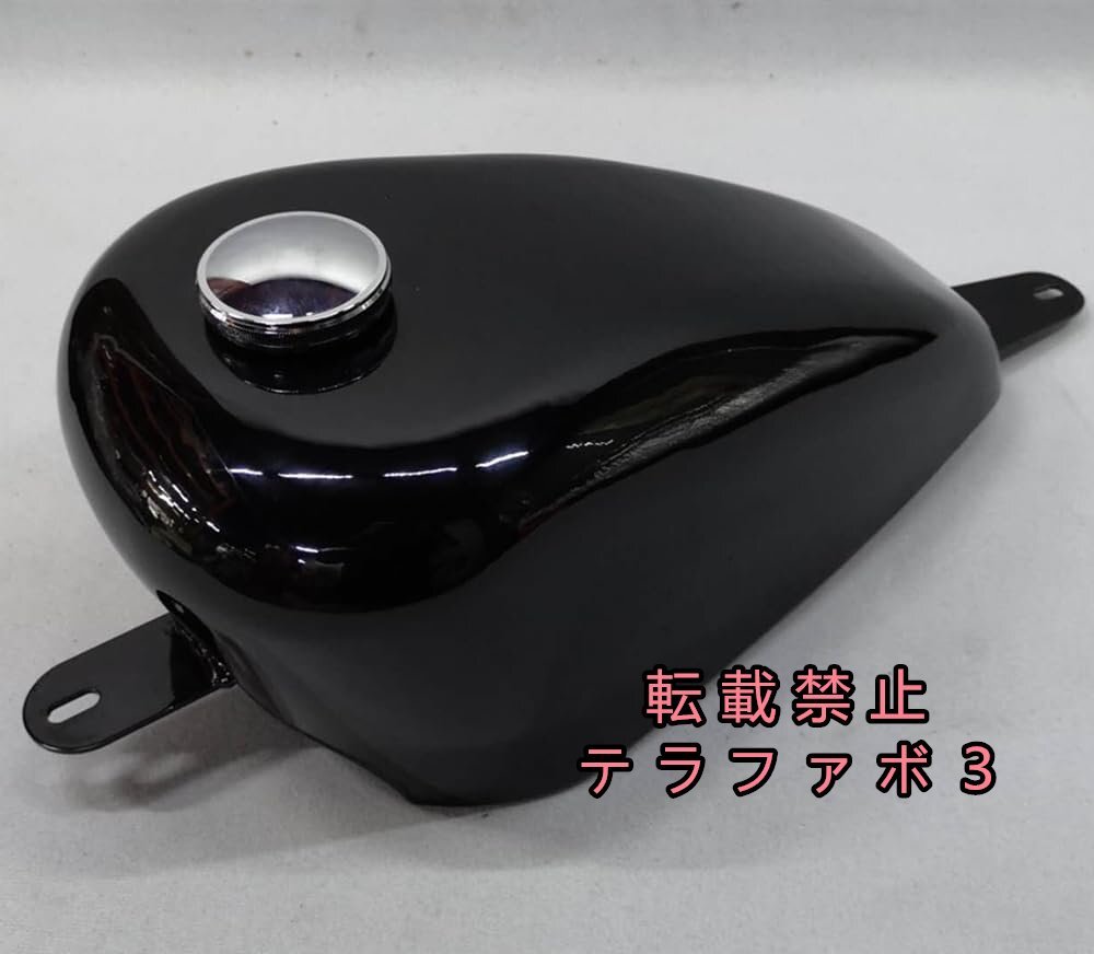 新品 ホンダ スティード 400 600 シャドウ VT600 8cm用ブラックガソリン燃料タンク