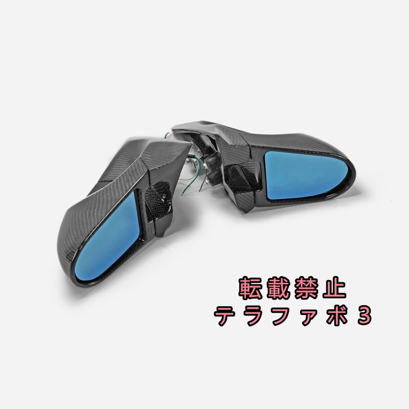 Impreza WRX STI GRB GVB GVF Aeroサイドミラー（右舵運転車両）用バックミラーバックミラーボディキット2点 炭素繊維