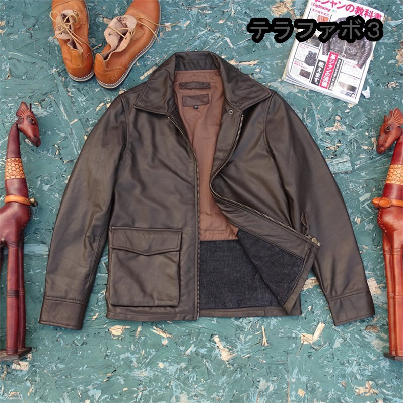 フライトジャケット メンズ ミリタリージャケット 空軍 　柔らかい羊革　本革 革ジャン S～3XL
