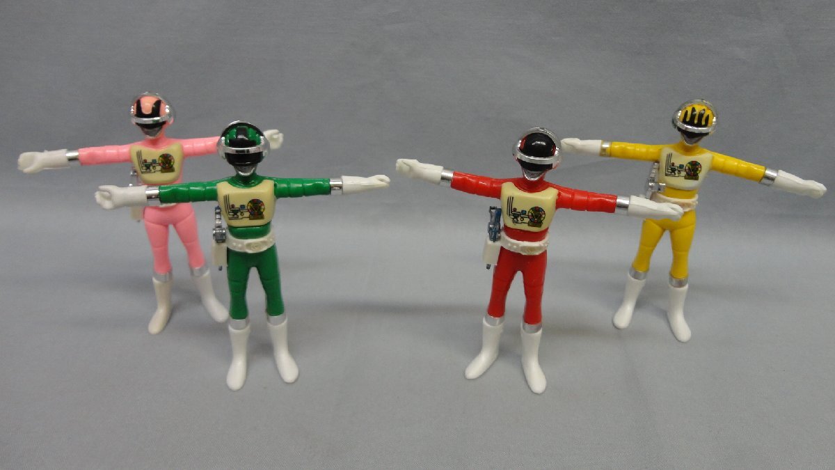 超電子バイオマン ハイパーアタックセット フィギュア4種のみ 一部パーツに難あり バンダイ