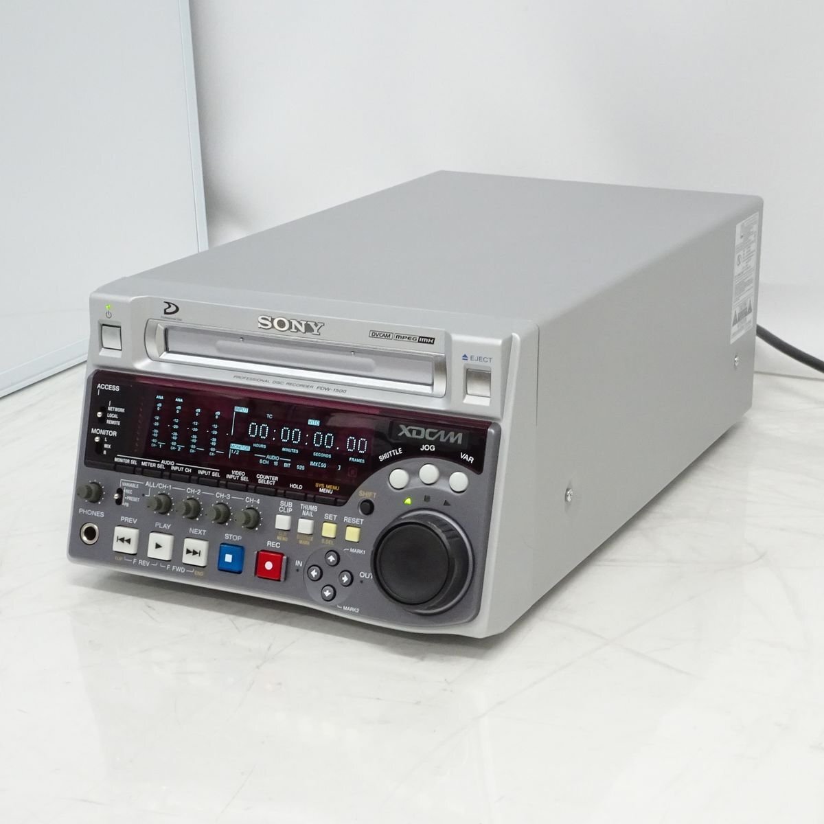 SONY PDW-1500 XDCAMレコーダー 記録フォーマット MPEG IMX / DVCAM対応（レーザー 18H！） 【中古/動作品】#416587