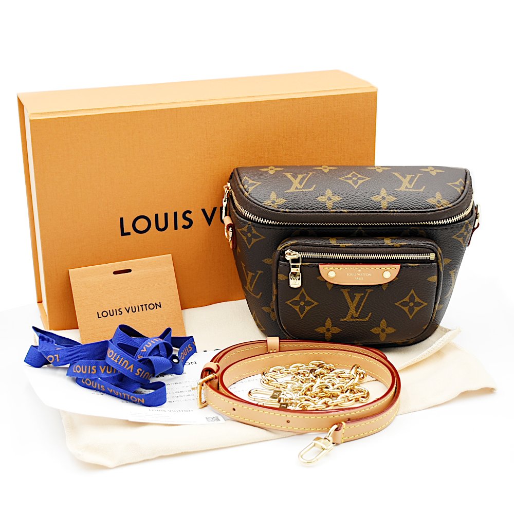 【A02568】新品未使用 LOUIS VUITTON ルイヴィトン モノグラムキャンバス ミニ バムバッグ M82335 2WAY ショルダー ハンドバッグ