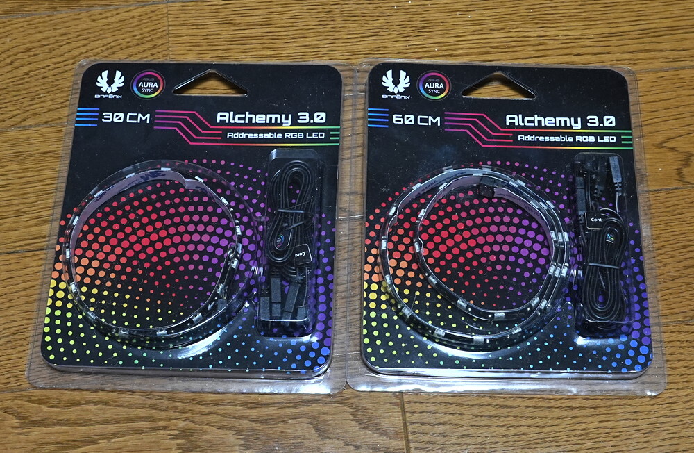 BitFenix ARGB LEDストリップ 30cm ＆ 60cm セット (BFA-ADD-30MK15N-RP BFA-ADD-60MK15N-RP)