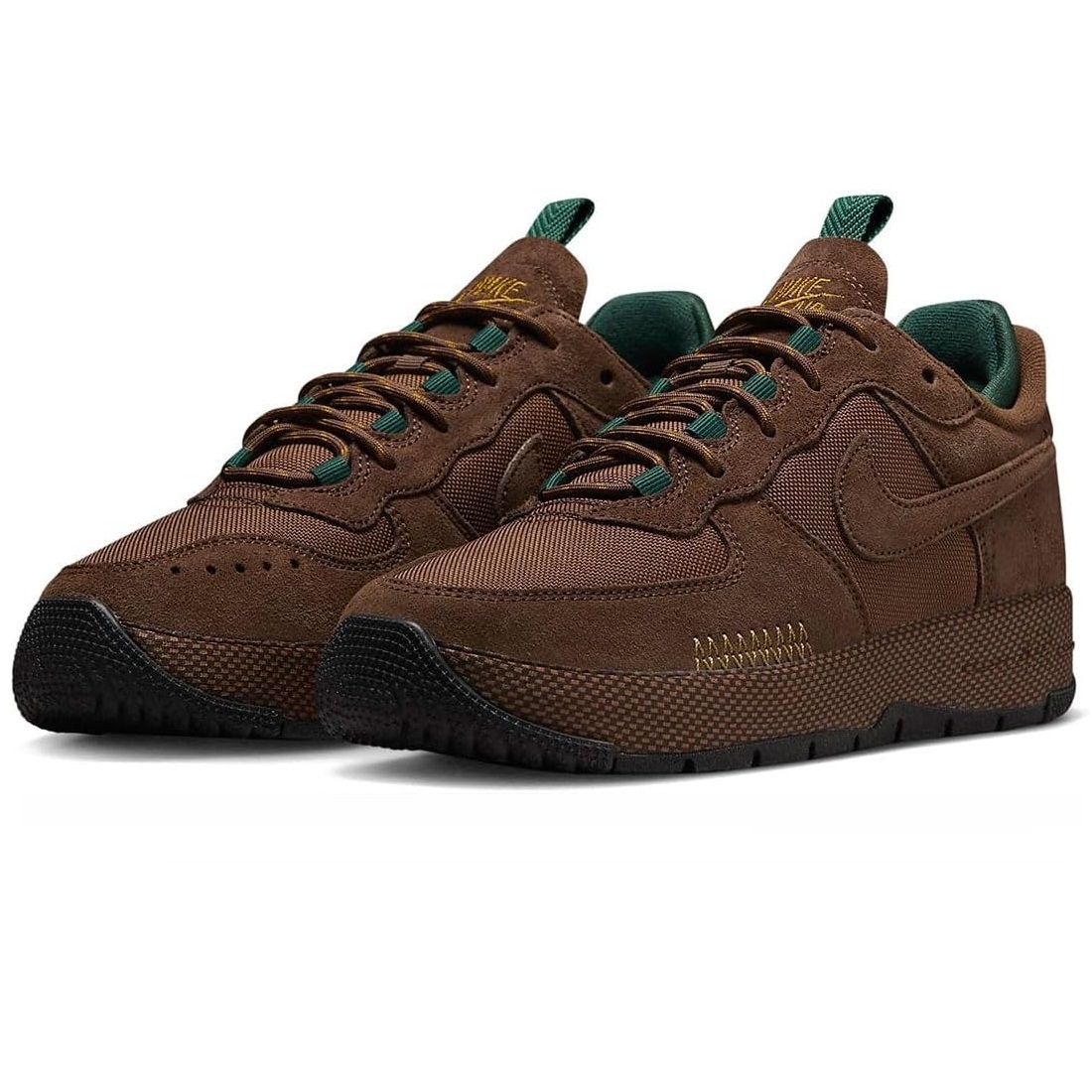 ☆NIKE WMNS AIR FORCE 1 WILD 焦茶/緑 26.5cm ナイキ ウィメンズ エア フォース 1 ワイルド FB2348-200