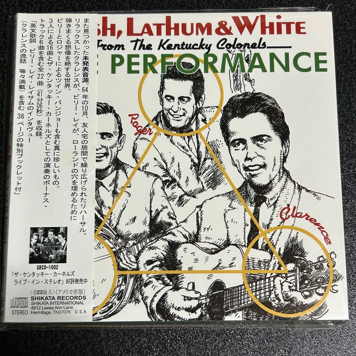 THE KENTUCKEY COLONELSケンタッキー・カーネルズ「レア・パフォーマンス」未発表音源デジパック仕様