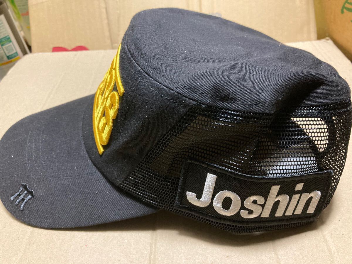 【HANSHIN Tigers】阪神タイガース メッシュワークキャップ 帽子 黑 Joshin★プロ野球 ジョーシン 上新