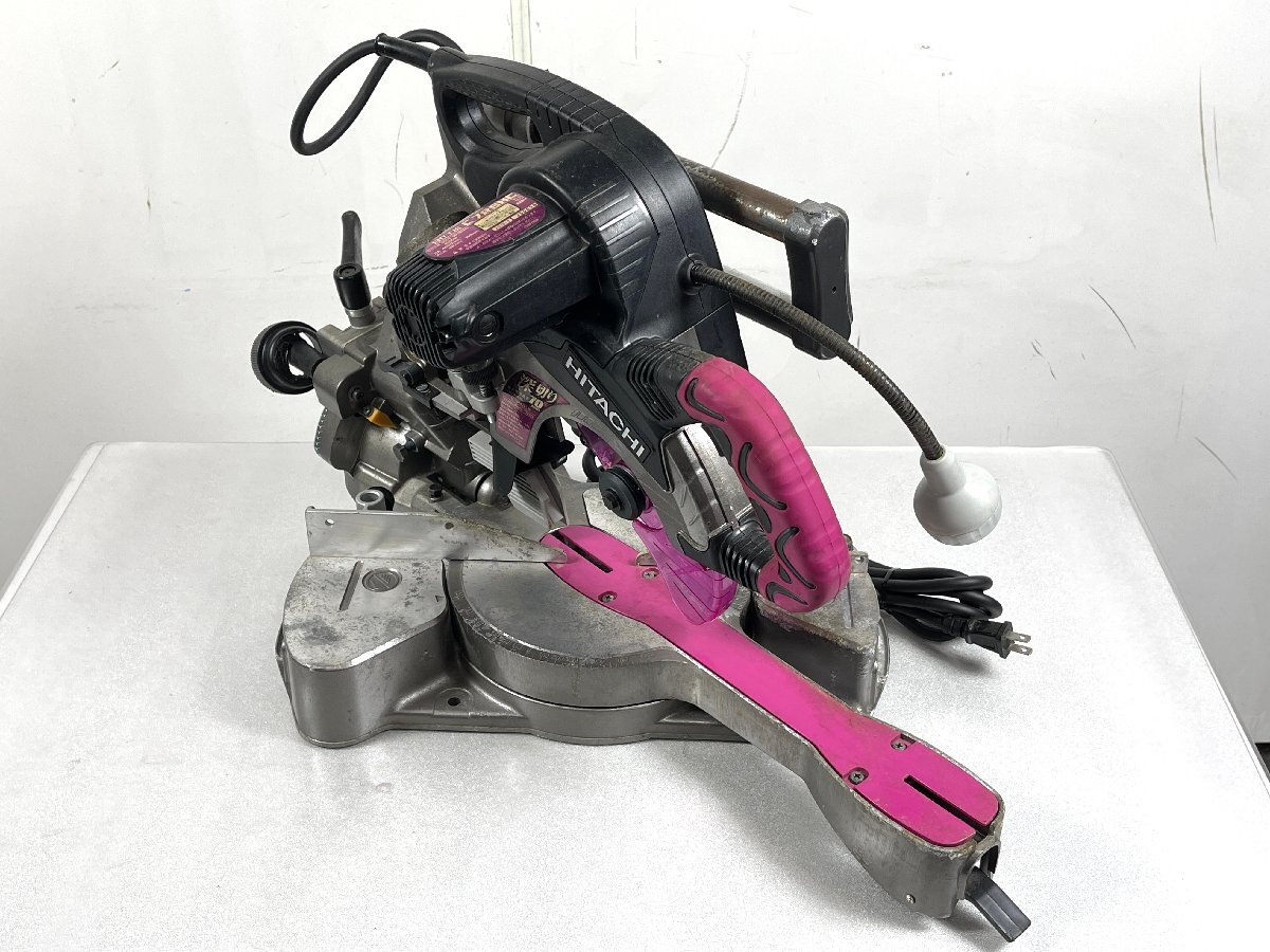 7日間動作保証 傾斜角度調整ノブ破損 日立工機 C7RSHC 卓上 スライド 丸のこ 190mm 2015年製 HITACHI 日立 ハイコーキ 【保証あり】