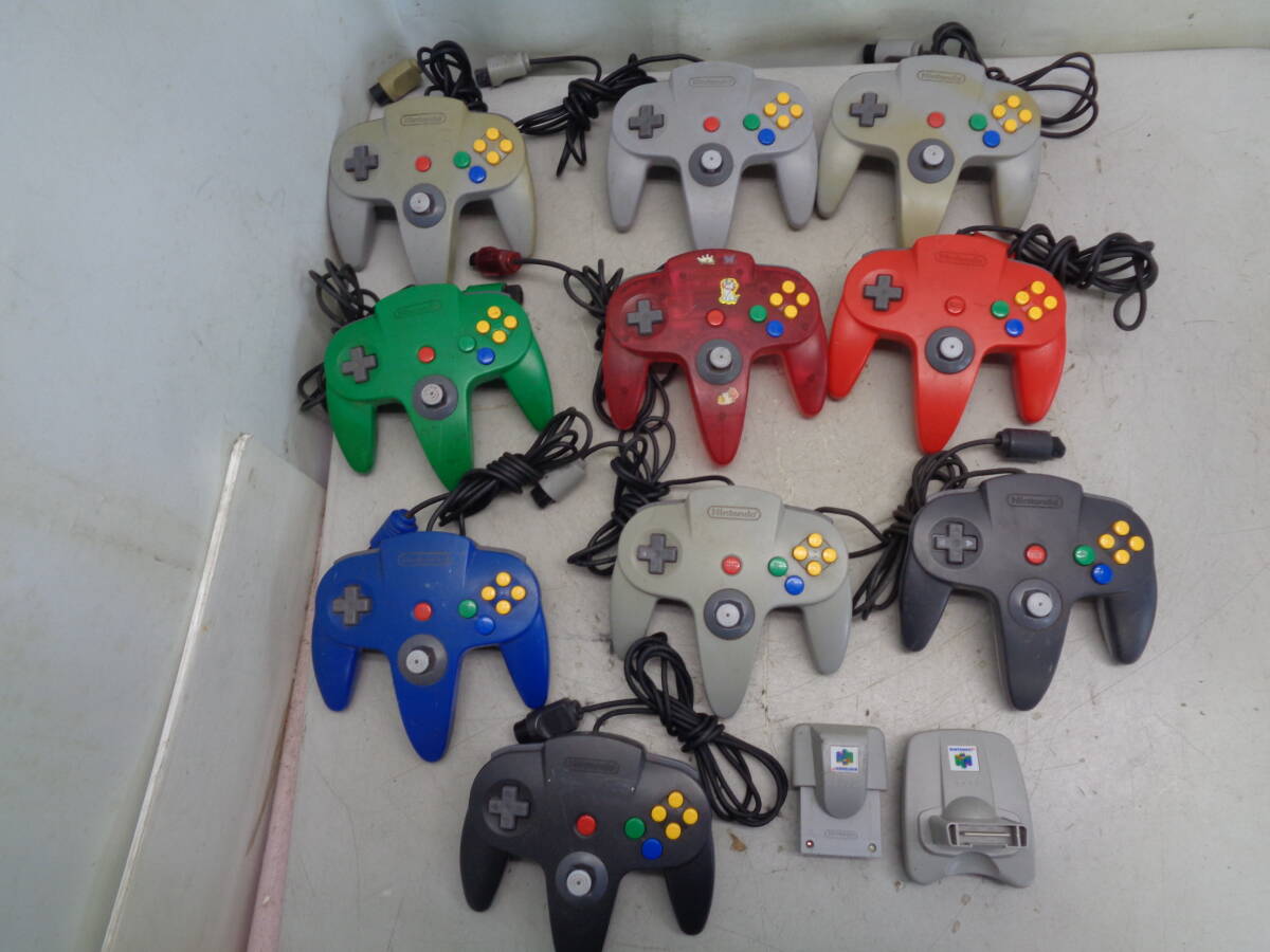 C2066 任天堂　nintendo 64 コントローラー10個 / NUS-019 / NUS-013 / NUS-002 /M-1 / ④サイズ