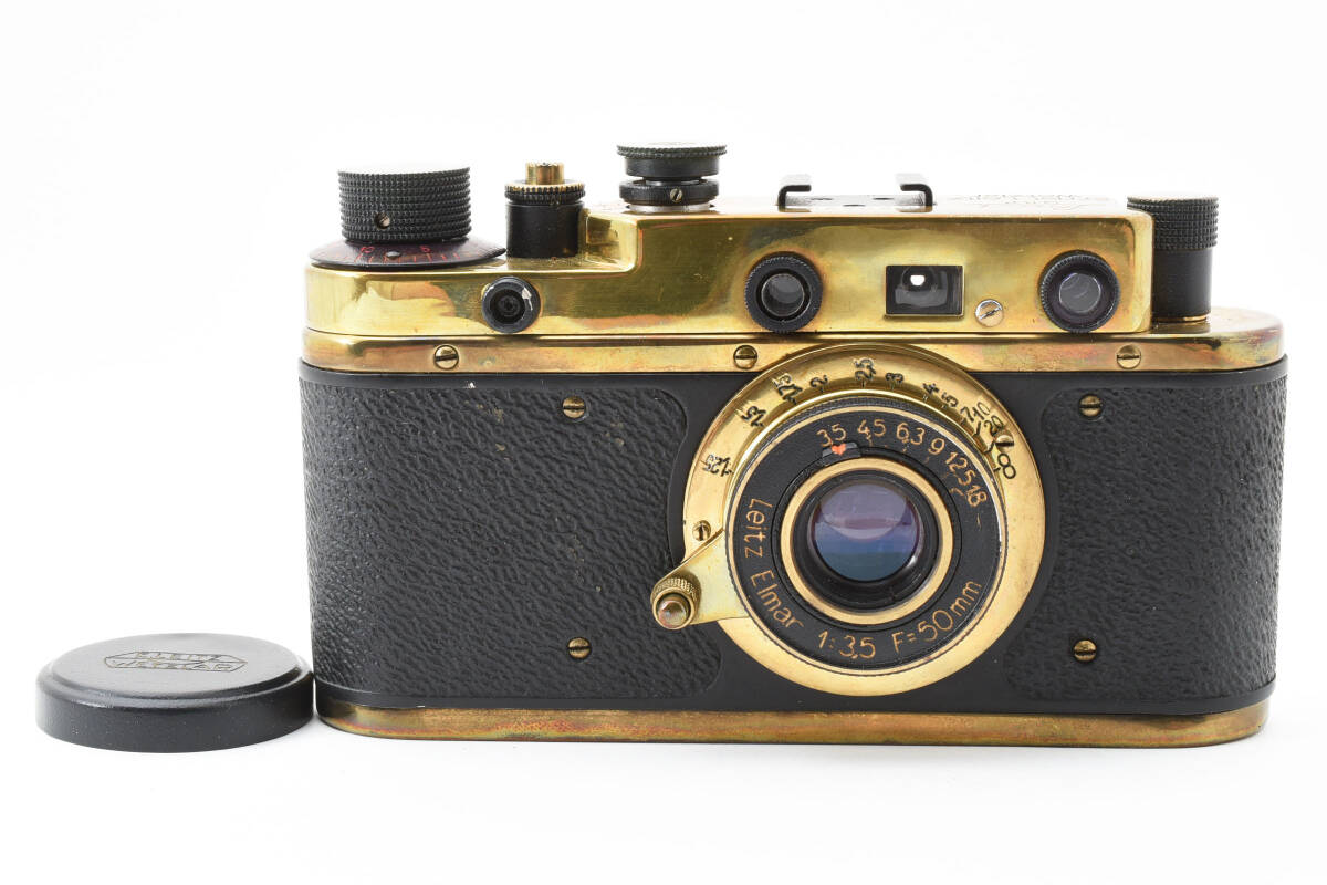 希少＊LEICA Leitz Elmar ロシア製 コピーライカ フェイクライカ コレクター向け コレクション ブラック ゴールド