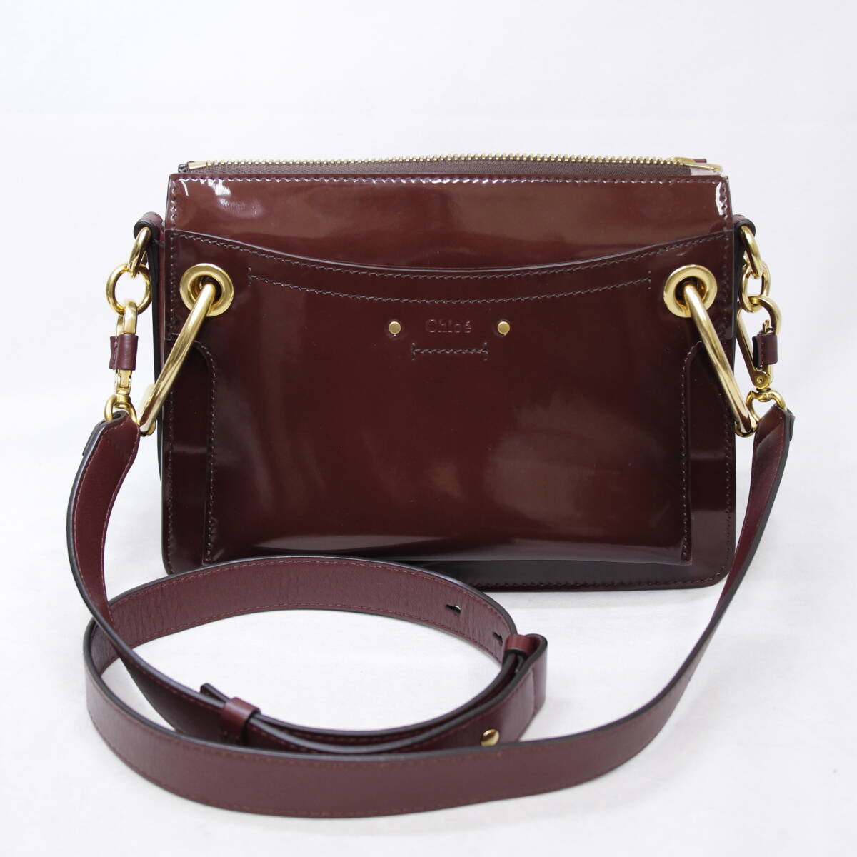 ☆Chloe クロエ 【ROY】Small グロッシーラムレザー ショルダー 18-19秋冬 レディース バッグ 2405-K0260 K(NT)