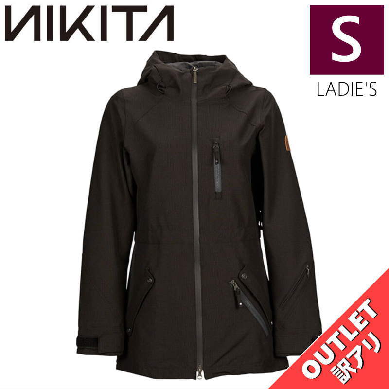 【OUTLET】 NIKITA HOLLYHOCK JKT BLACK Sサイズ レディース スノーボード スキー ジャケット JACKET アウトレット