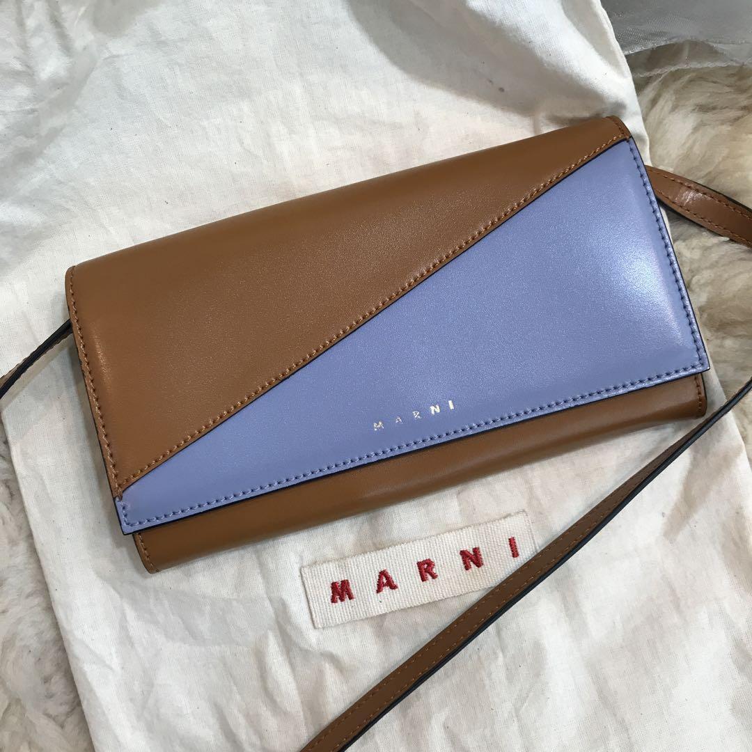 ★美品★MARNI　マル二　ウォレットバッグ　長財布　ショルダーバッグ　斜め掛け