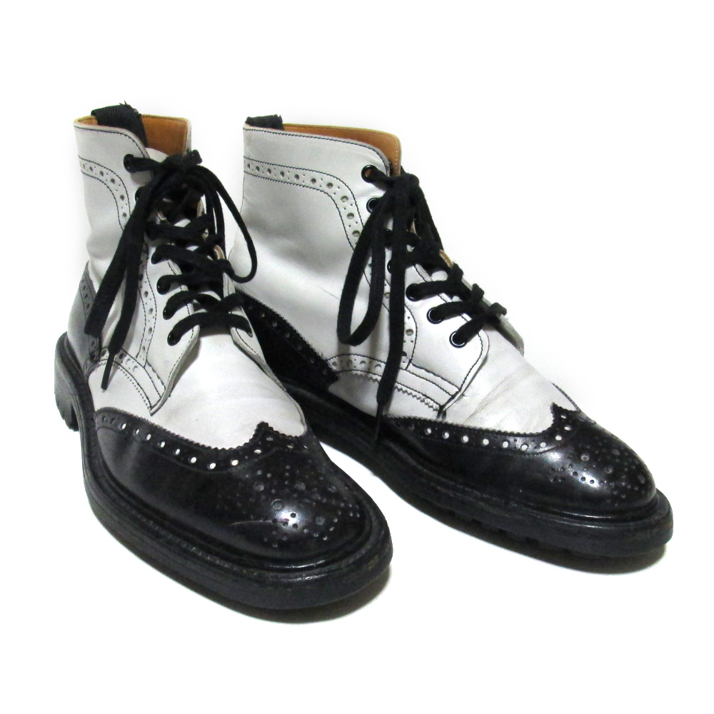 Yohji Yamamoto POUR HOMME×Tricker's　ヨウジヤマモト プールオム×トリッカーズ　「8.5」 ウイングチップレザーブーツ 138157-q