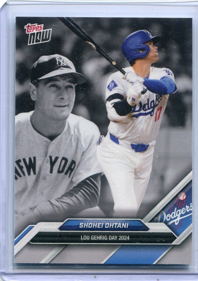 2024 Topps Now Lou Gehrig Day LGD-26 Shohei Ohtani 大谷翔平 ベースカード ドジャース