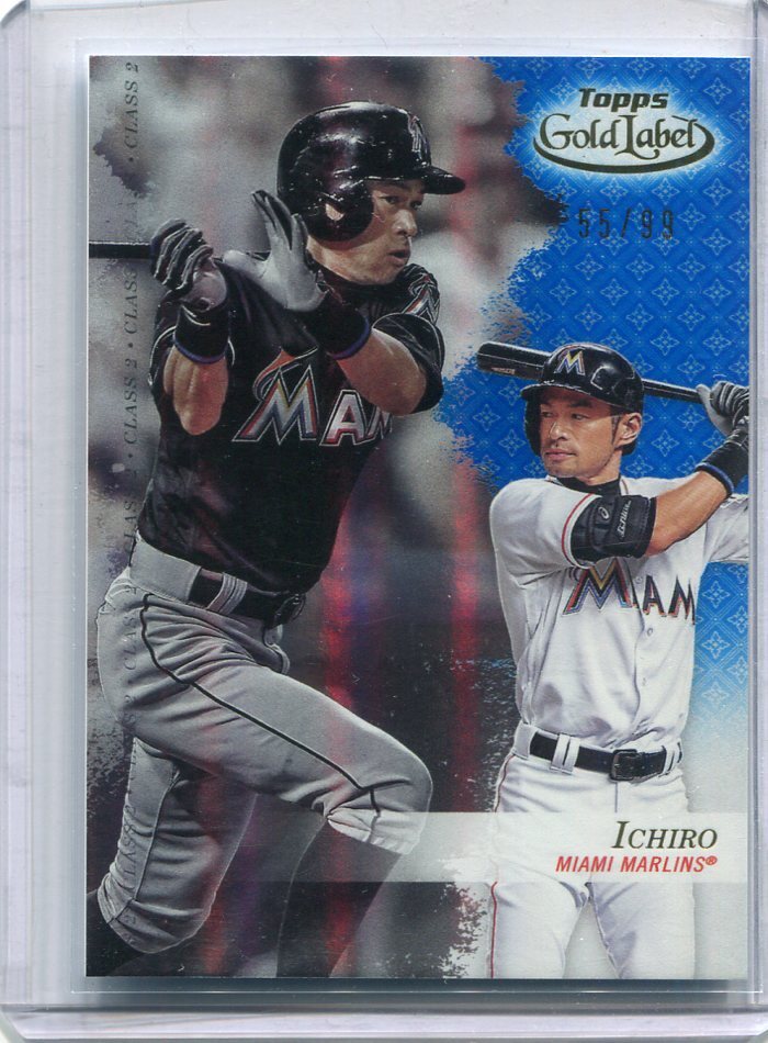 2017 Topps Gold Label Class 2 Blue 95 Ichiro イチロー 55/99
