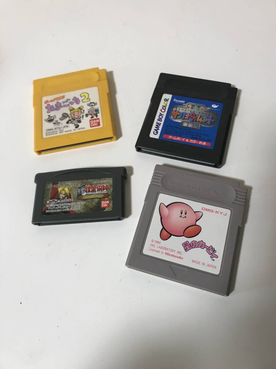 ゲームボーイ　まとめ　ソフト　カセット　星のカービィ　たまごっち2 サンリオタイムネット未来編　鋼の錬金術師 アドバンス【1-121701】