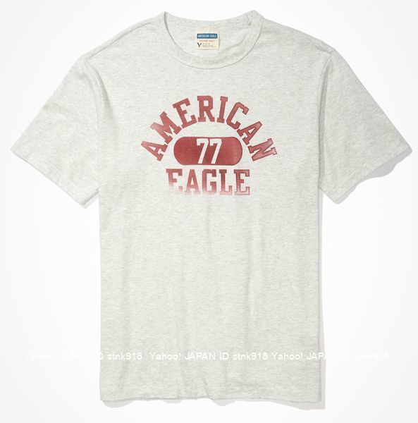 〓ラス2!! アメリカンイーグル/US XXXL/AE Super Soft Vintage Vault Graphic Tシャツ/Light Heather Gray