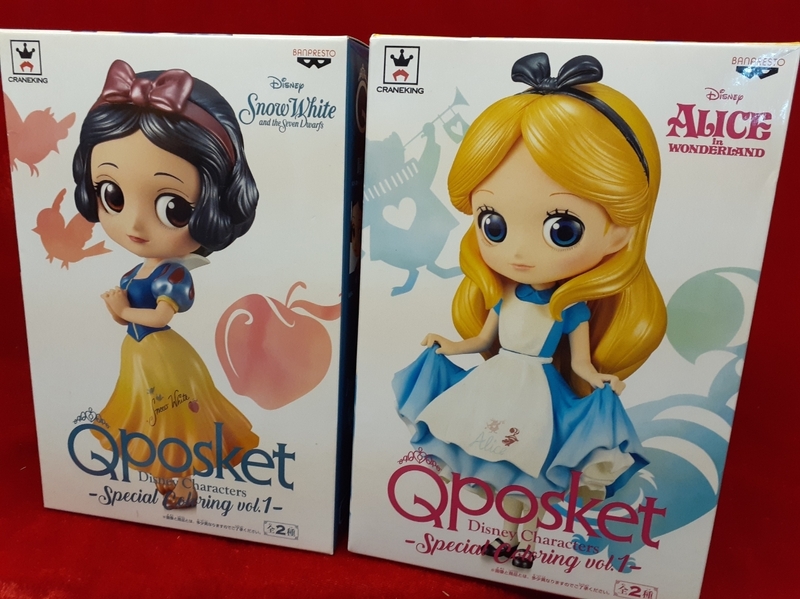 ディズニー Qposket Disney Characters -Special -Coloring　vol.1 アリス　白雪姫　全2種セット Q posket