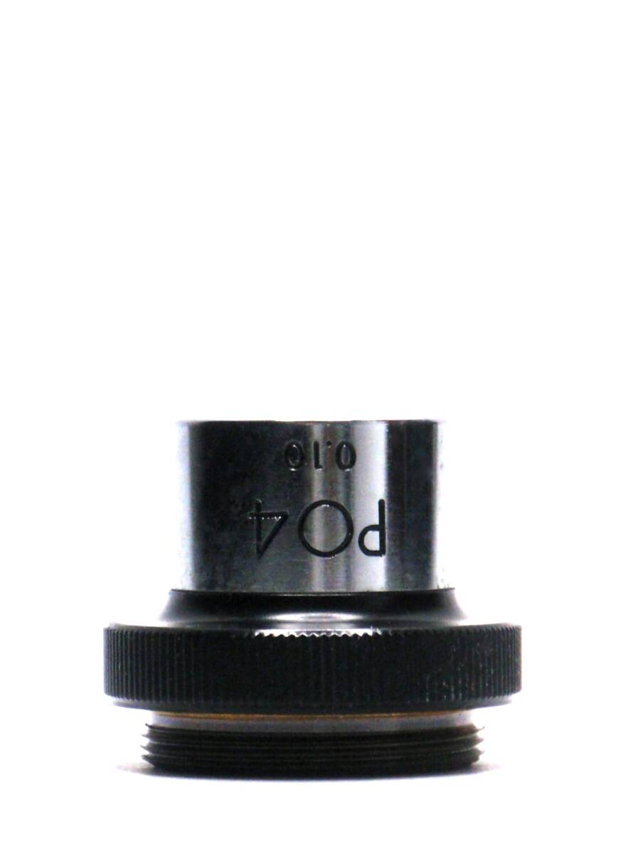 [JN810497Ob]●Olympus PO4 0.10偏光顕微鏡対物レンズ。デシケーター保存。ケース無し、簡易確認USED【匿名配送】