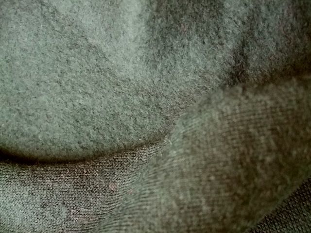 布地シ97■幅広180×190ｃｍ■黒色裏フリース風厚手ニット生地