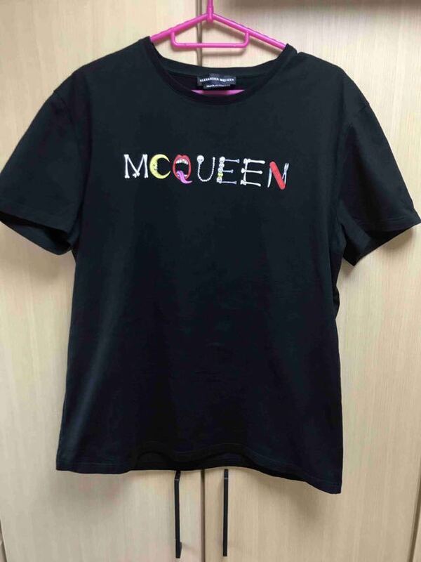 正規 18SS ALEXANDER McQUEEN アレキサンダー マックイーン スカル ボーン ロゴ Tシャツ カットソー XL