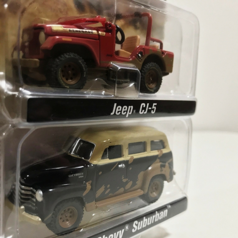 JohnnyLighting/'50 Chevyシボレー Suburbanサバーバン & Jeep CJ-5 1/64