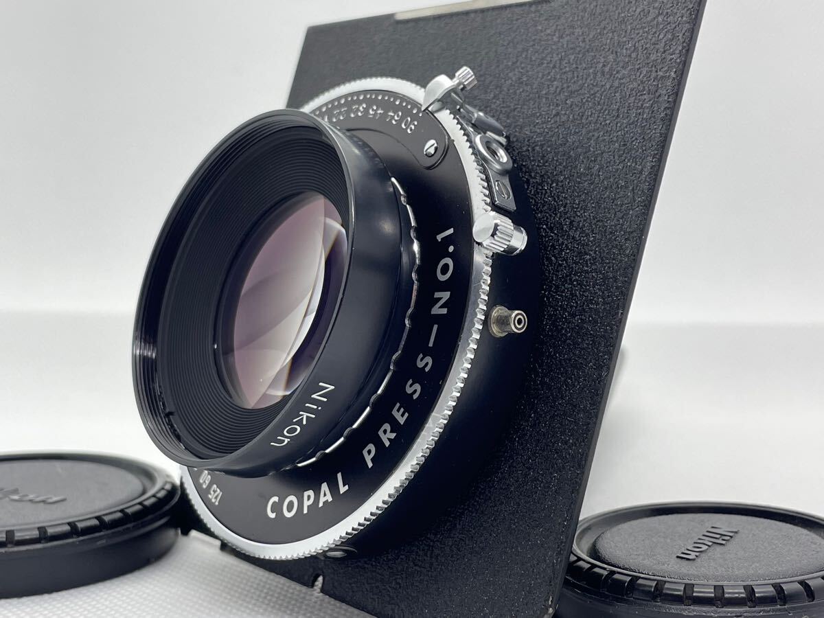 【AB 美品】Nikon NIKKOR-M 300mm f9 COPAL PRESS NO.1 ニコン ニッコール 大判レンズ プレスシャッター DR10