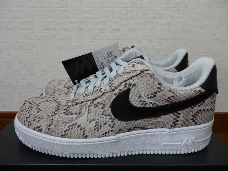 即決☆レア！限定！♪新品 NIKE ナイキスニーカー AIR FORCE 1 '07 LOW PRM エアフォース１ ロー スネークスキン 27.5cm 25周年♪35周年