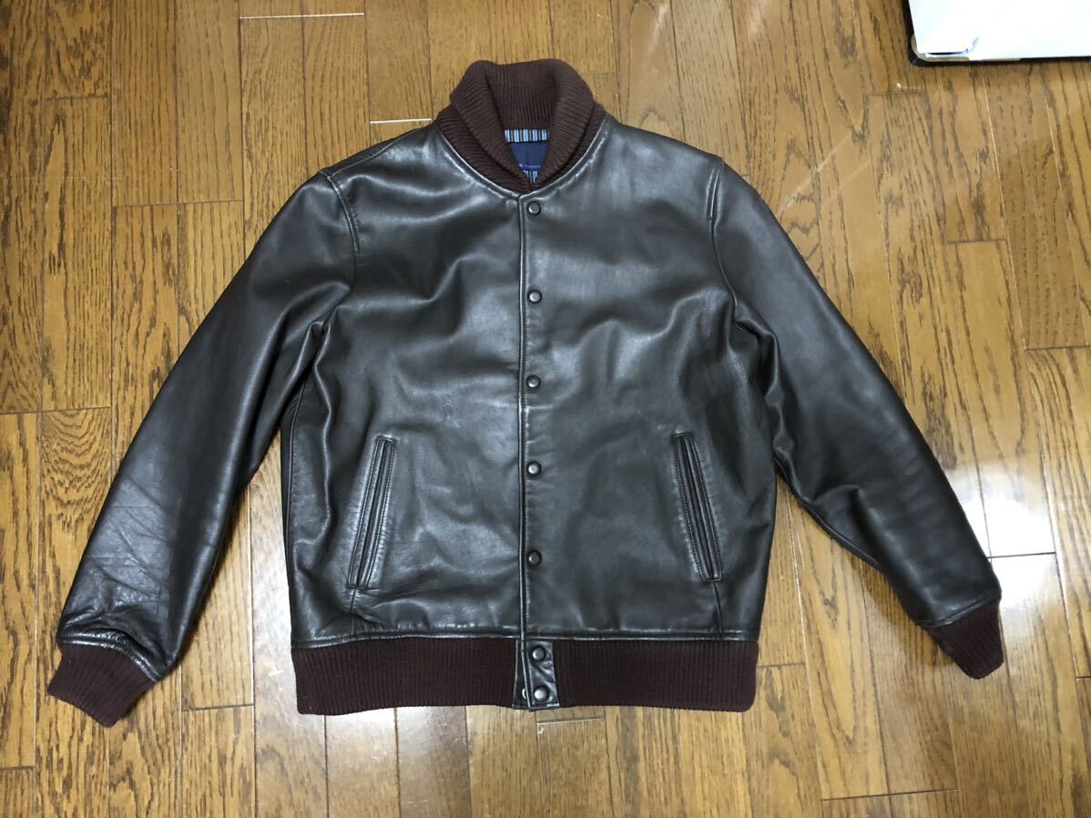 TOMORROWLAND 本革 オールレザー スタジャン ブラウンレザー サイズM