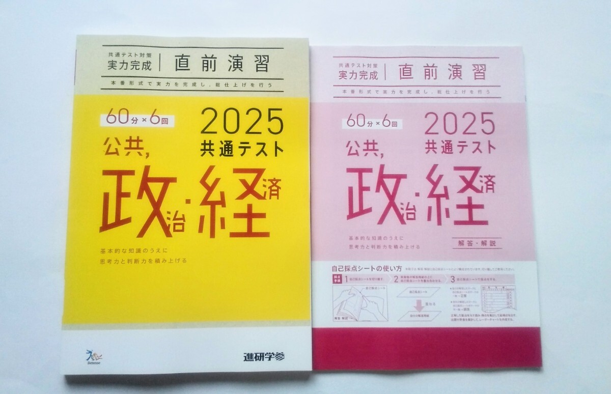 2025 直前演習 政治経済 政治・経済 政経 公共　 共通テスト ２０２５ 実力完成 Jシリーズ パックV パワーマックス ベネッセ ラーンズ 
