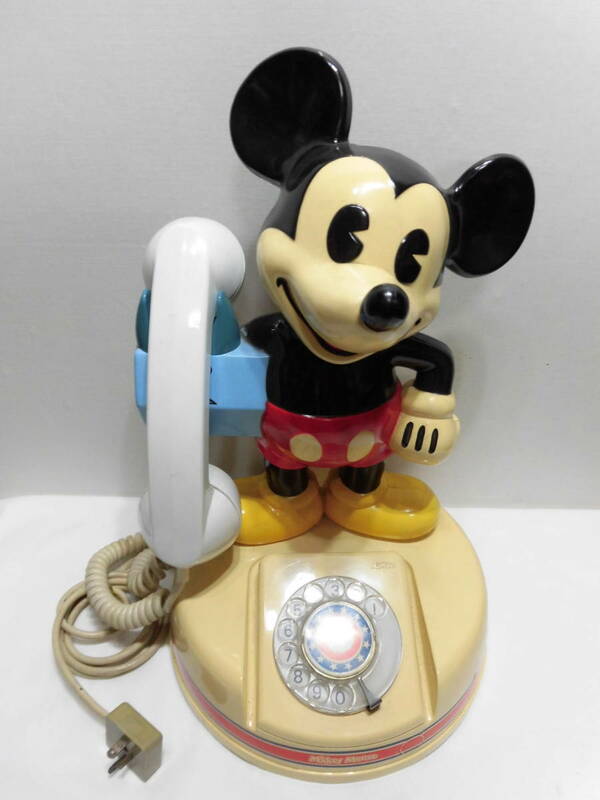 ミッキーマウス=ダイヤル式電話器(使用可能)