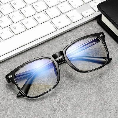 PCメガネ　ウェリントン メガネ ブルーライトカット UVカット　伊達眼鏡 パソコン　サングラス　目の保護 男女兼用　ゲーム ブラック　2