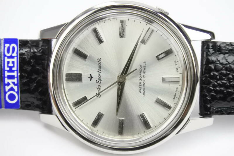 ☆☆☆アンティーク19６０年代国産名機　SEIKO SPOTSMATIC１７石 自動巻 紳士腕時計 純正ベルト 極珍美品