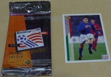 レア物 UPPERDECK(アッパーデック)社ＷorldCup(ワールドカップ)1994トレーディングカード日本語版133F・デブールオランダ代表?珍品エラー品