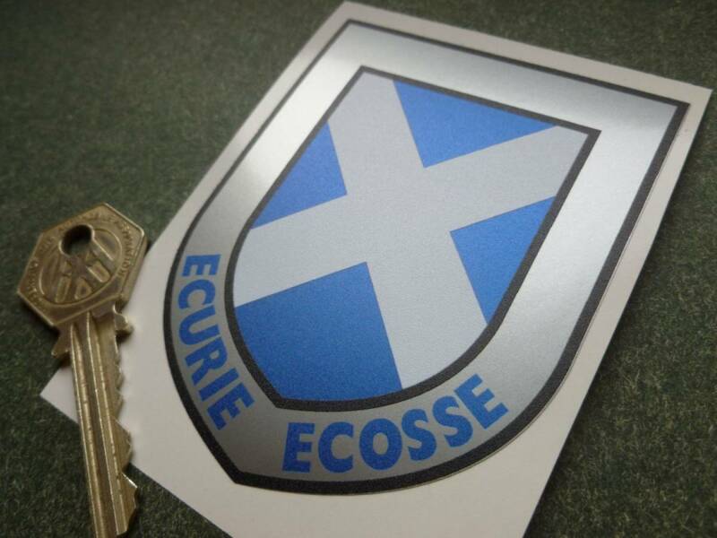 送料無料 Ecurie Ecosse エキュリー スコットランド 90mm × 70mm ステッカー デカール