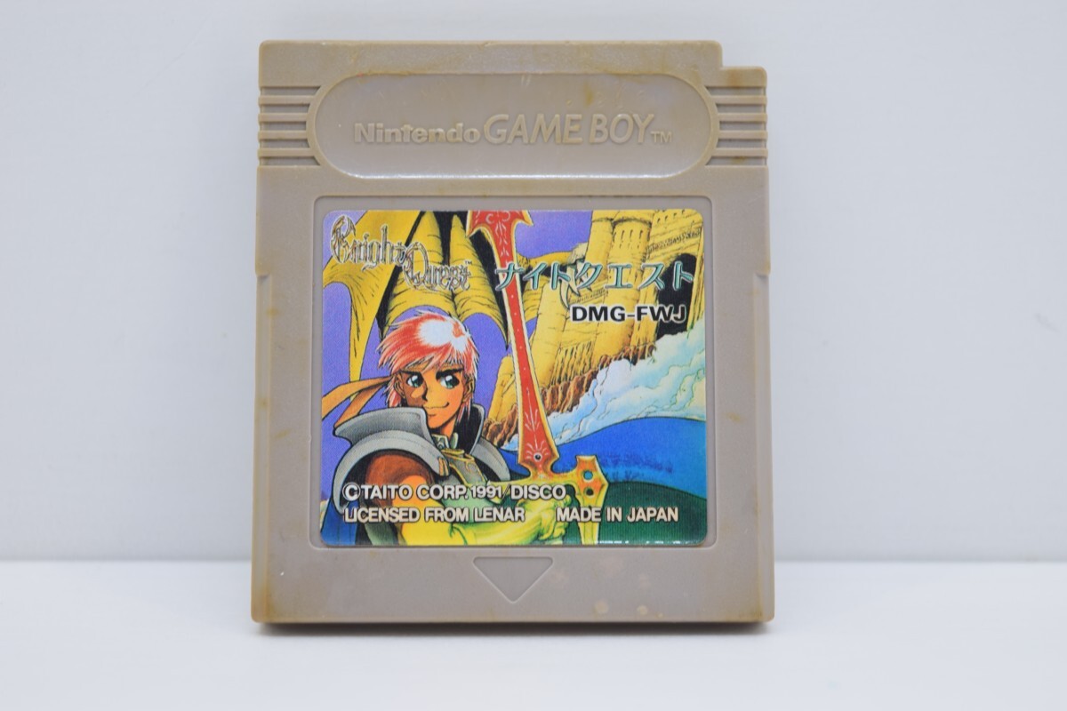 動作品 GB ゲームボーイ ナイトクエスト Knight Quest DMG-FWJ RPG ゲーム ソフト カセット TAITO タイトー 昭和 レトロ RO-381T/717